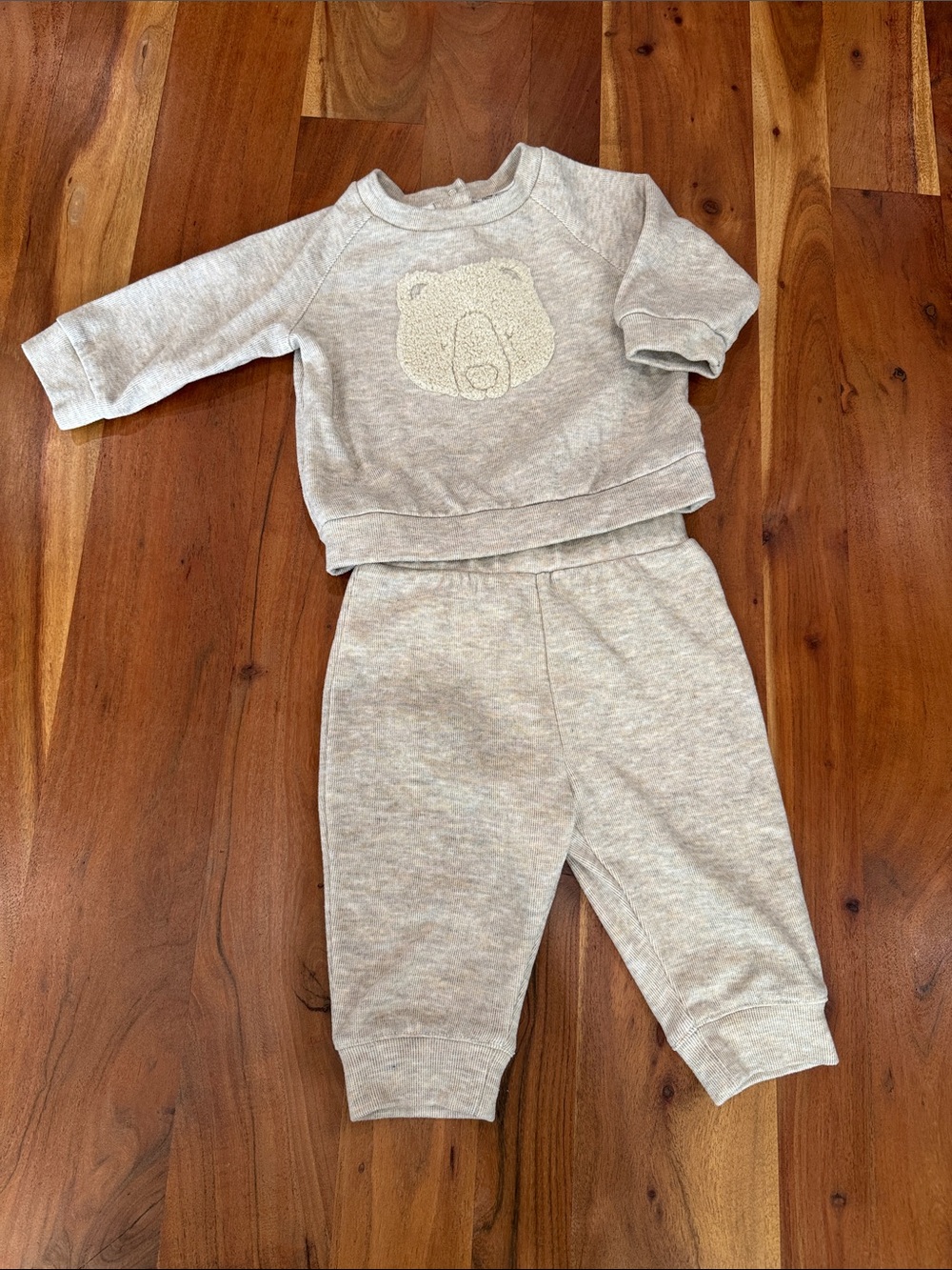 Penguin Hoodie Romper + Neutral Bear Sweat Set + hoodie + vest - Picture 2 of 6